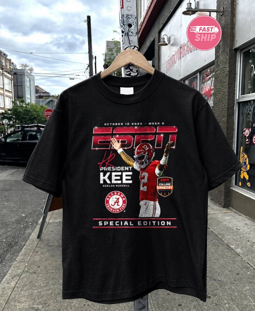 Keelon Russell Alabama Crimson Tide NCAA President Kee 2026 football player signature shirt