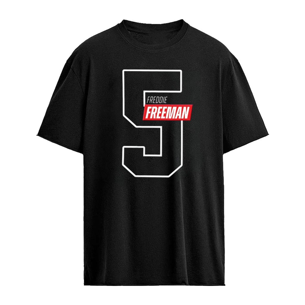 Freddie Freeman Atlanta Braves MLB 5 large number five graphic shirt