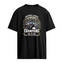 Milwaukee Brewers 2026 National League Champions Thank You For The Memories shirt