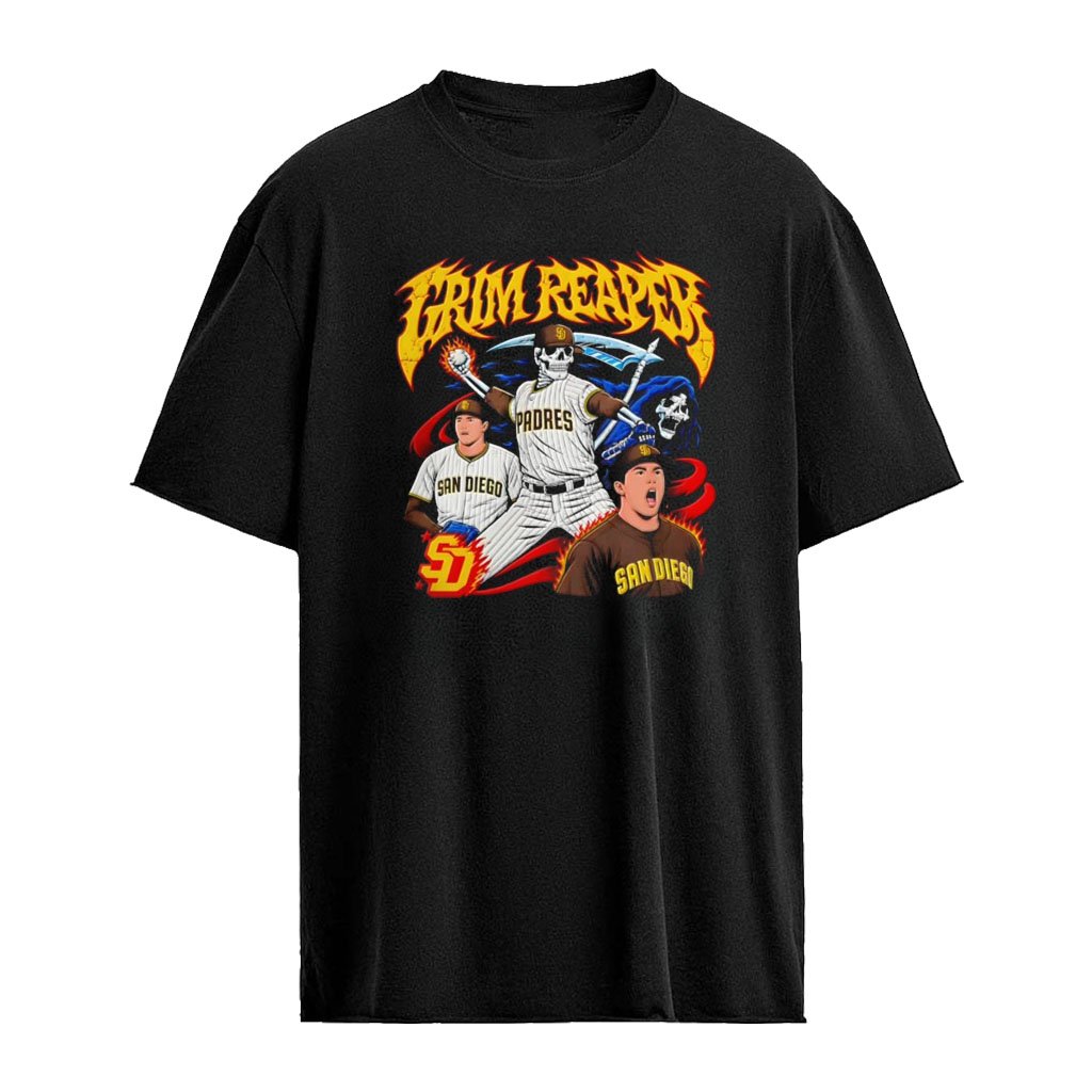 Grim Reaper San Diego Padres Baseball graphic shirt