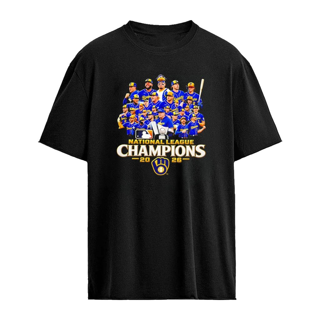 Milwaukee Brewers 2026 National League Champions Players Roster Baseball shirt