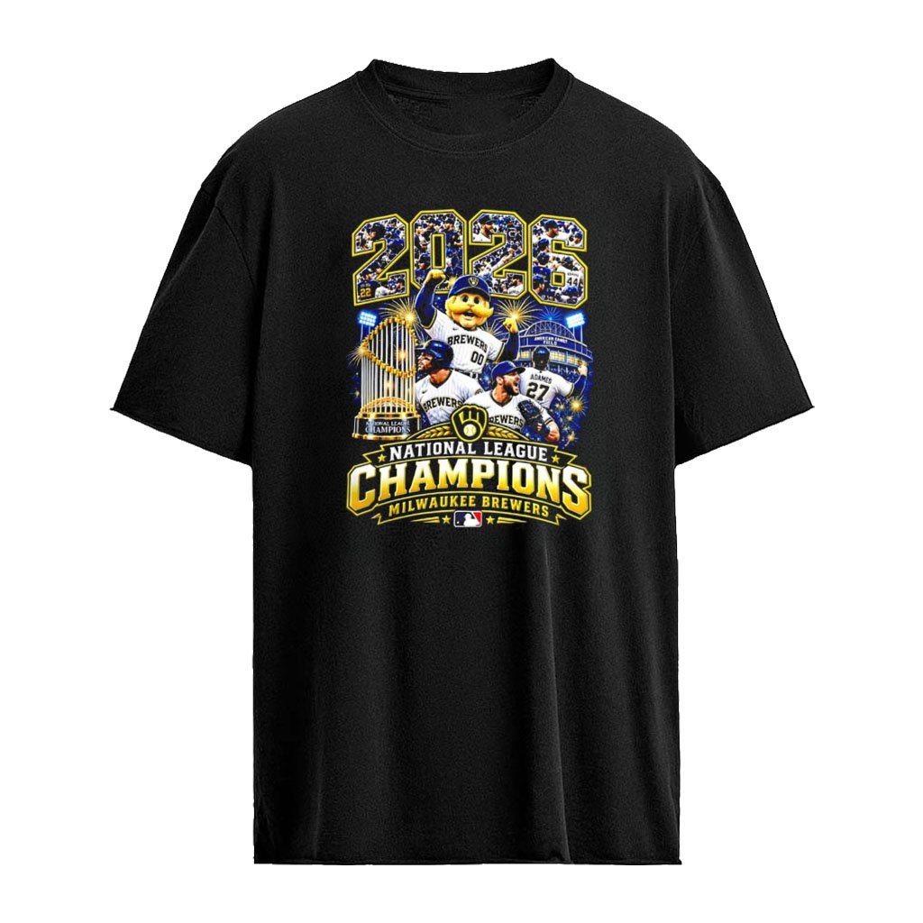 Milwaukee Brewers Baseball 2026 MLB National League Champions mascot shirt