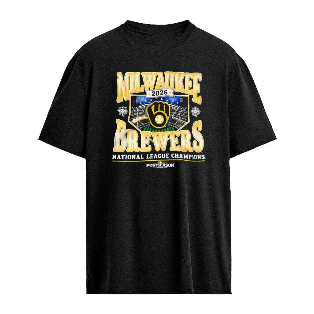 Milwaukee Brewers MLB National League Champions 2026 baseball stadium logo shirt