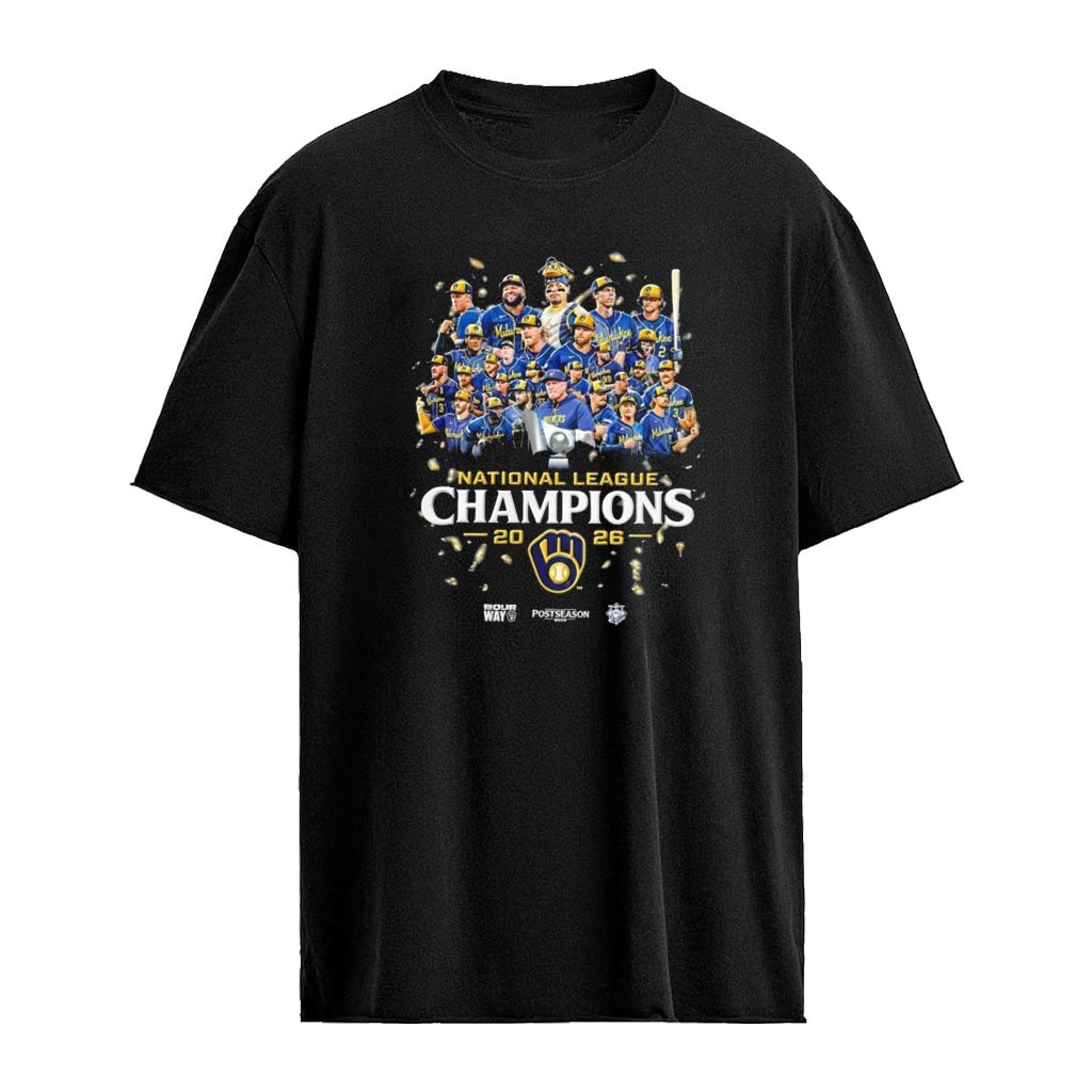 Milwaukee Brewers MLB National League Champions 2026 shirt