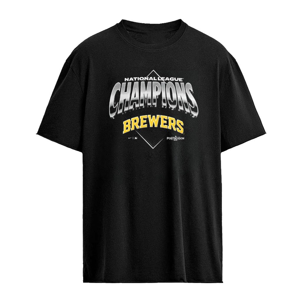 Milwaukee Brewers MLB National League Champions 2026 diamond logo shirt