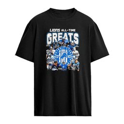 Detroit Lions All Time Greats Players Legends Football signature shirt