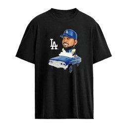 Ice Cube Los Angeles Dodgers driving Lowrider Los Angeles Dodgers MLB shirt