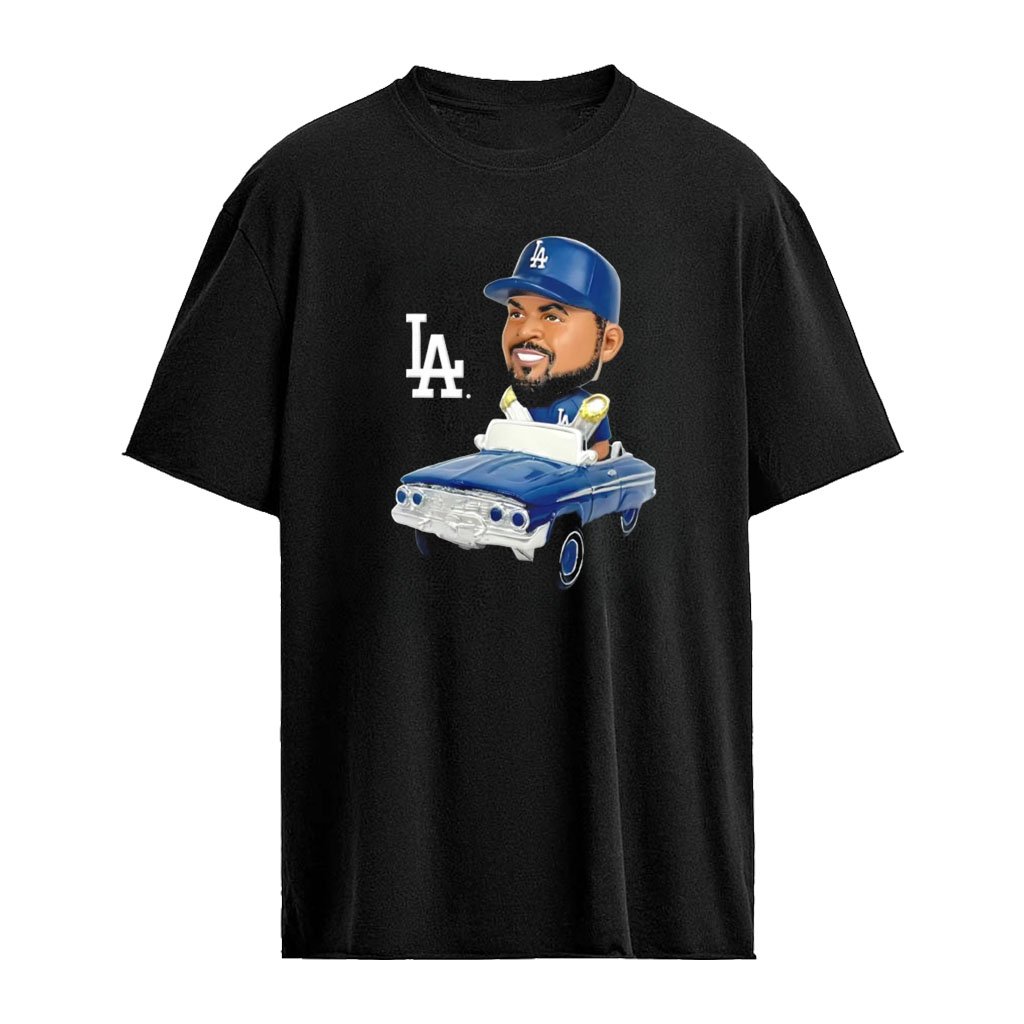 Ice Cube Los Angeles Dodgers driving Lowrider Los Angeles Dodgers MLB shirt