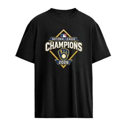 Milwaukee Brewers MLB National League Champions 2026 baseball logo diamond shirt