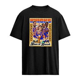 New York Knicks NBA Run It Back players New York caricature shirt