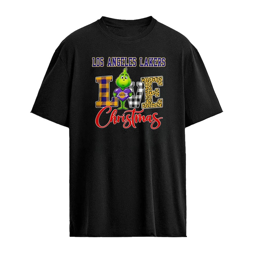 Los Angeles Lakers Grinch Love Christmas 2026 cartoon shirt
