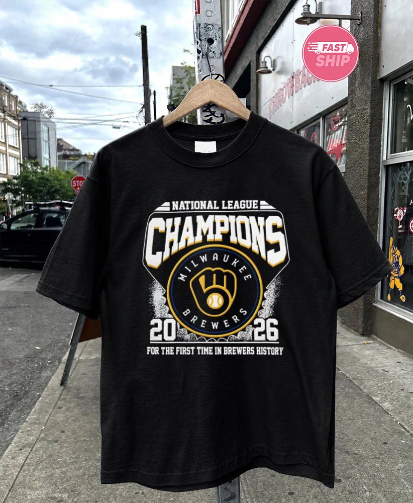 Milwaukee Brewers 2026 National League Champions For The First Time In Brewers History shirt