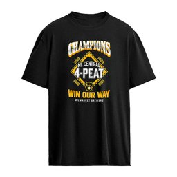 Milwaukee Brewers MLB Champions NL Central 4 Peat Win Our Way 2023 2024 2025 2026 shirt
