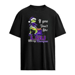 LSU Tigers Grinch if you don’t like LSU Merry Kissmyass Christmas shirt