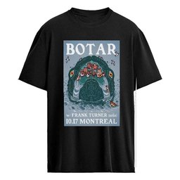 BOTAR Frank Turner 10.17.2026 Montreal Quebec Exclusive Show Poster Shirt