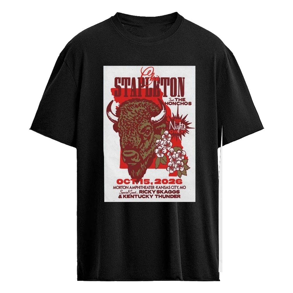 Chris Stapleton At Morton Amphitheater In Kanas City MO On Oct 15 2026 Poster Shirt