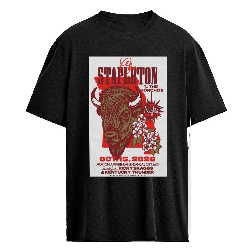 Chris Stapleton Kansas City, MO, Morton Amphitheater Oct 15 2026 Poster Shirt