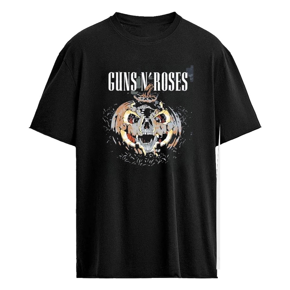 Guns N Roses Halloween 2026 Skull Pumpkin T-Shirt