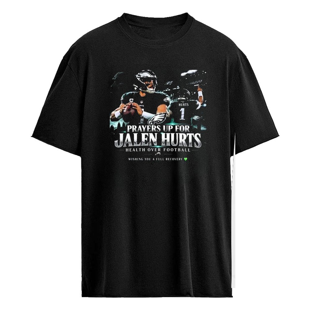 Prayers Up For Jalen Hurts Health Over Football Shirt