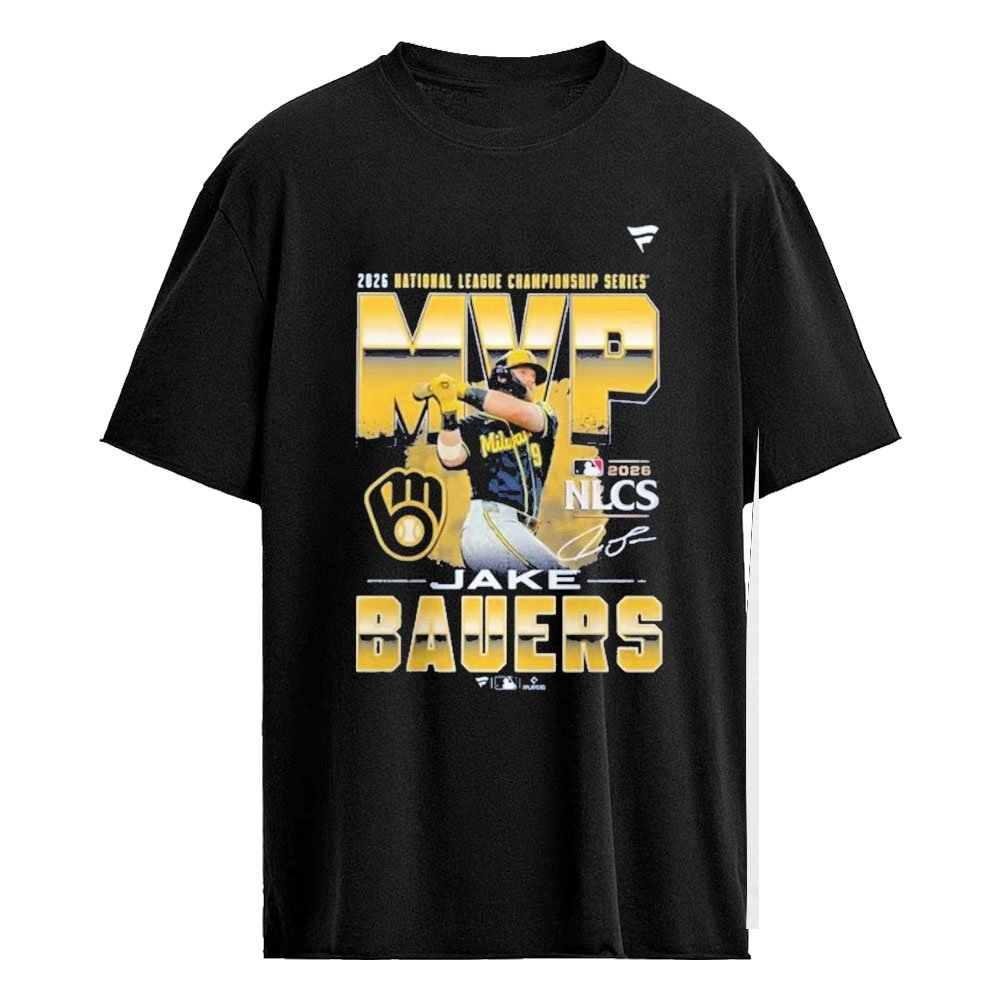 Milwaukee Brewers Jake Bauers Navy 2026 National League Championship Series MVP T-Shirt
