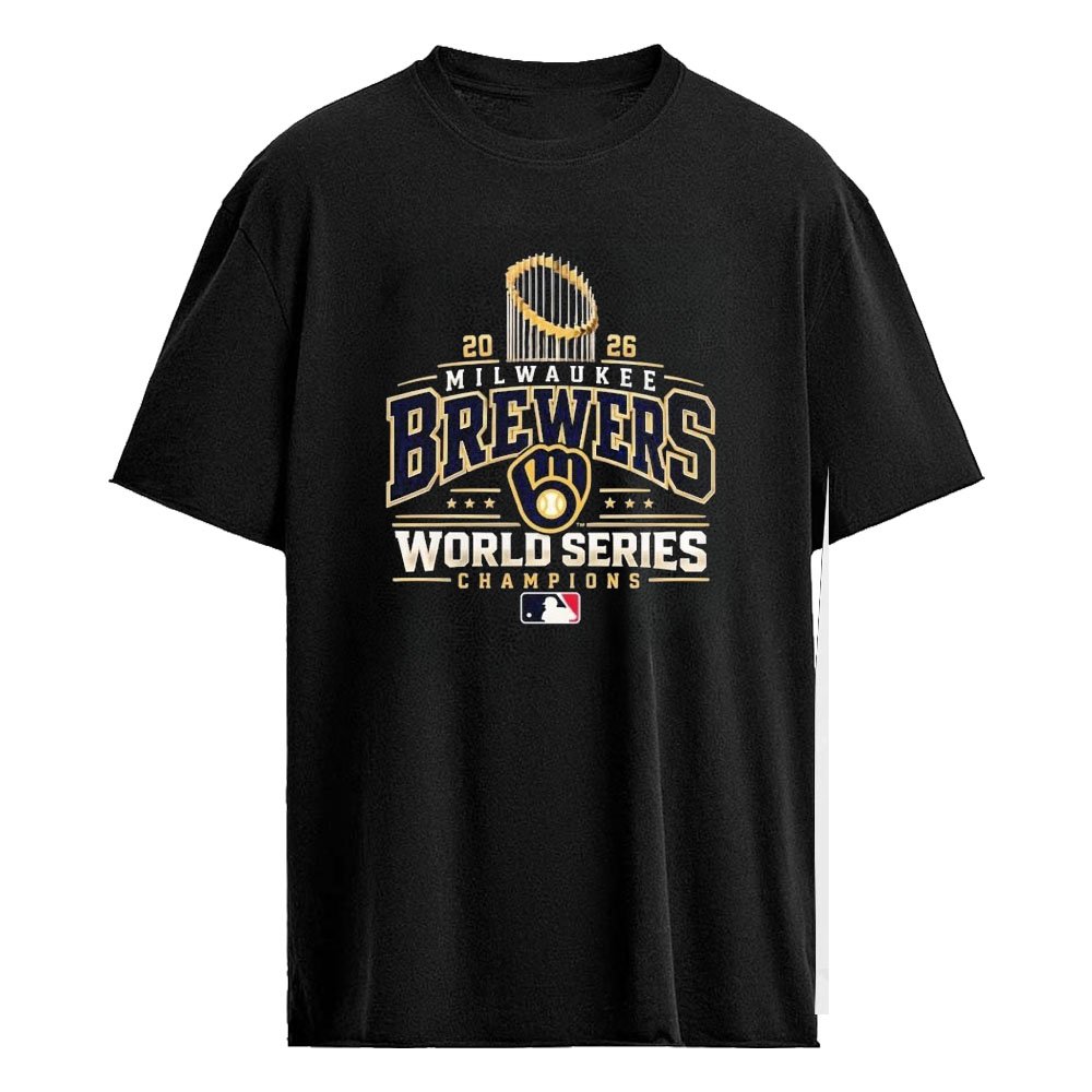 Milwaukee Brewers 2026 World Series Champions Trophy T-Shirt