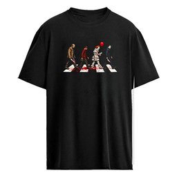 Horror Characters Abbey Road Shirt