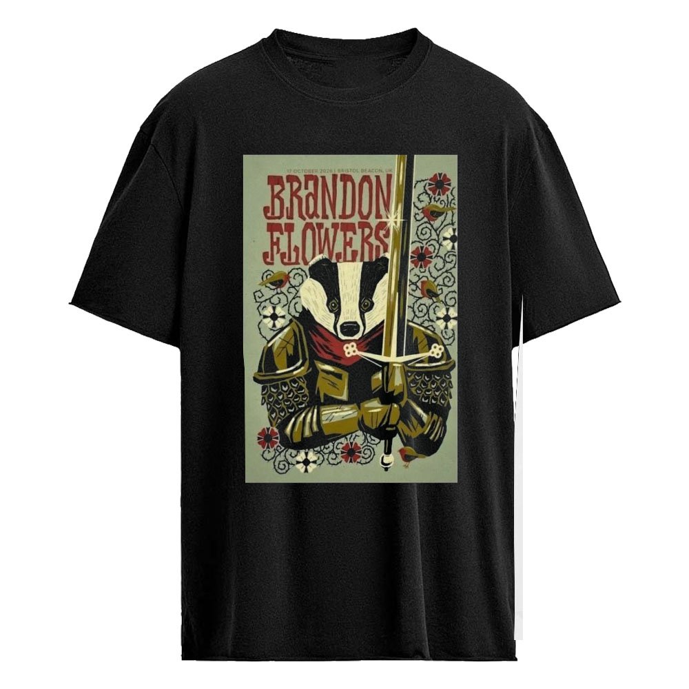 On Flowers Bristol Beacon UK 10.17.2026 Exclusive Show Poster Shirt