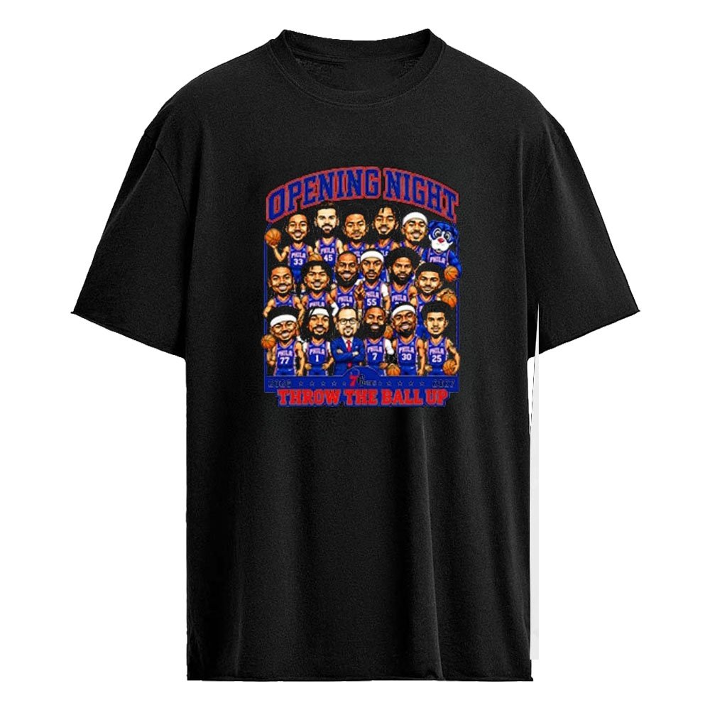 Philadelphia Basketball Opening Night 2026 2027 Shirt