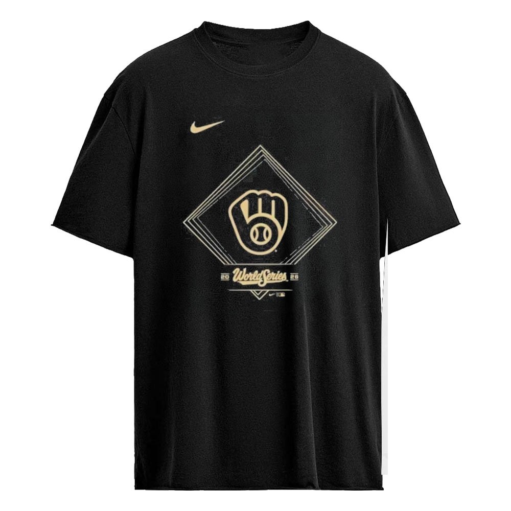 Milwaukee Brewers Nike Black 2026 World Series T-Shirt