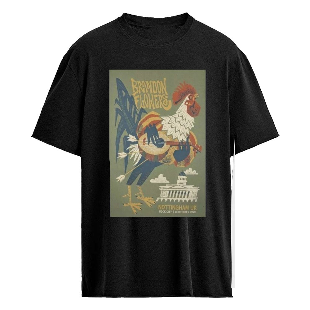 On Flowers 10-18-2026 Rock City Nottingham UK Limited Edition Tour Poster Shirt