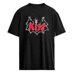 Kiss Bat Wing Chest T-Shirt