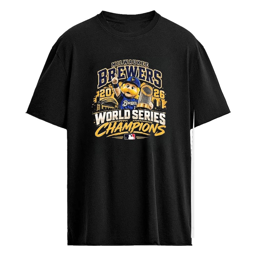 Milwaukee Brewers 2026 World Series Champions Mascot T-Shirt