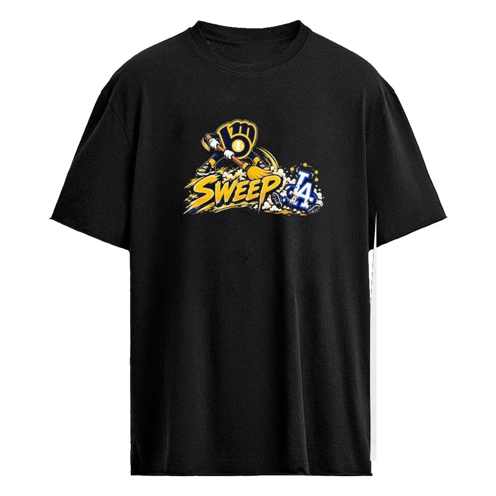 Milwaukee Brewers vs LA Sweep 4-0 2026 Champions Funny Shirt