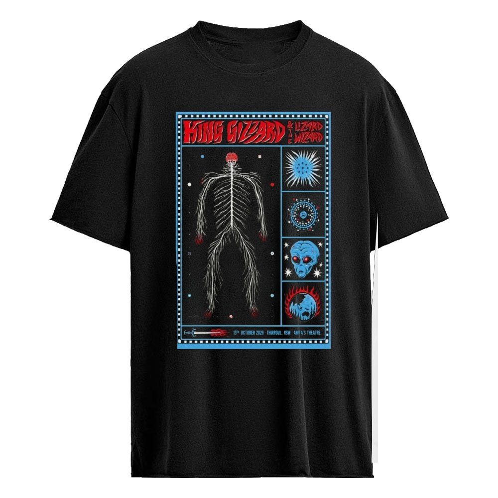 King Gizzard Anita’s Theatre Thirroul, NSW Oct 13 2026 Poster Shirt