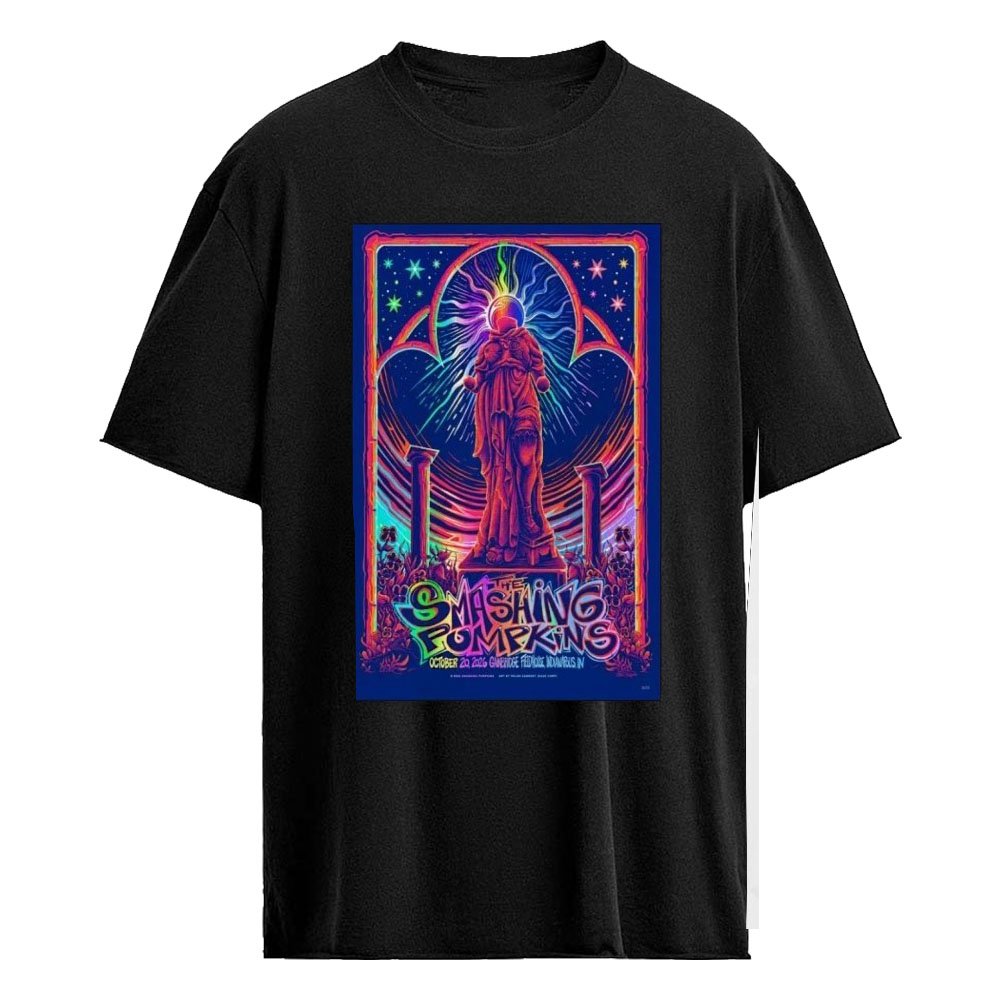The Smashing Pumpkins Live at Concert Indianapolis IN October 20 2026 Foil Poster Shirt