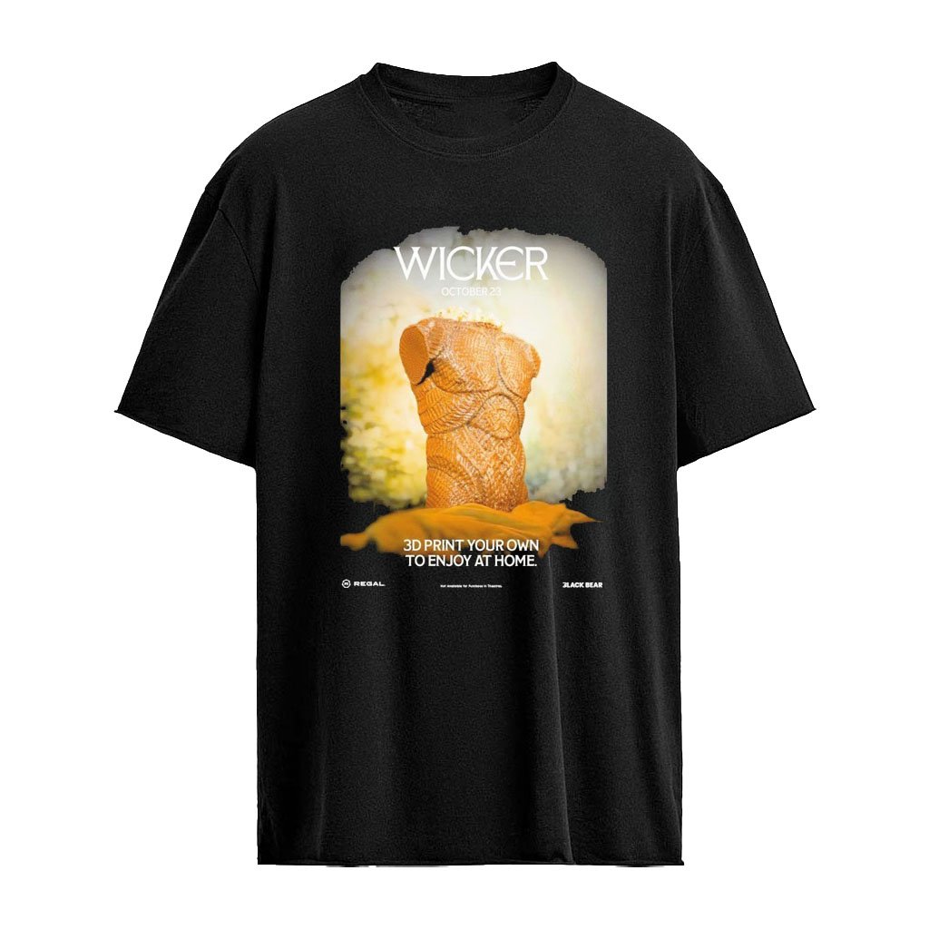 Wicker October 23 3d Print Your Own To Enjoy At Home Regal Black Bear Shirt