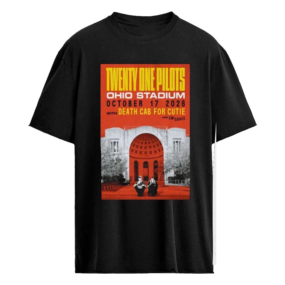 TOP x Death Cab for Cutie Oct 17 2026 Ohio Stadium Poster Shirt
