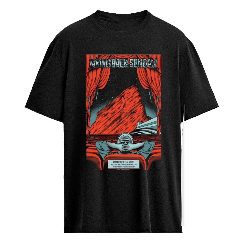Taking Back Sunday October 14, 2026 Red Rocks Amphitheatre, Morrison, Colorado Poster Shirt