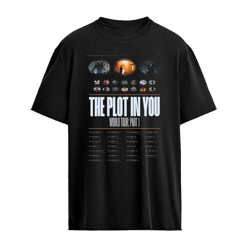 The Plot In You World Tour Dates 2027 Part 1 T-Shirt