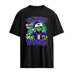 They Hate Us Because They Ain’t Us Ravens Grinch Christmas 2026 Shirt