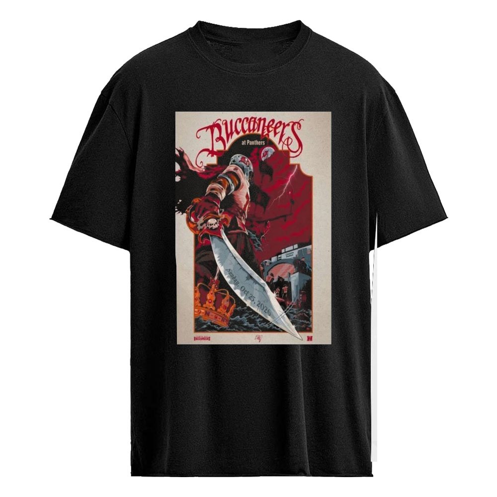 Tampa Bay Buccaneers At Carolina Panthers Charlotte NC October 25 2026 Limited Game Poster Shirt