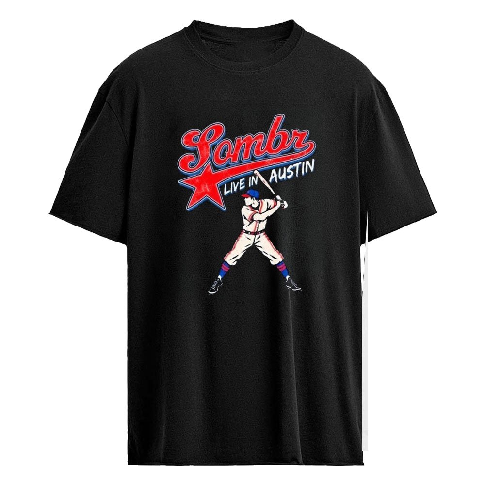 Sombr Austin, Texas 10.20.2026 Baseball T-Shirt