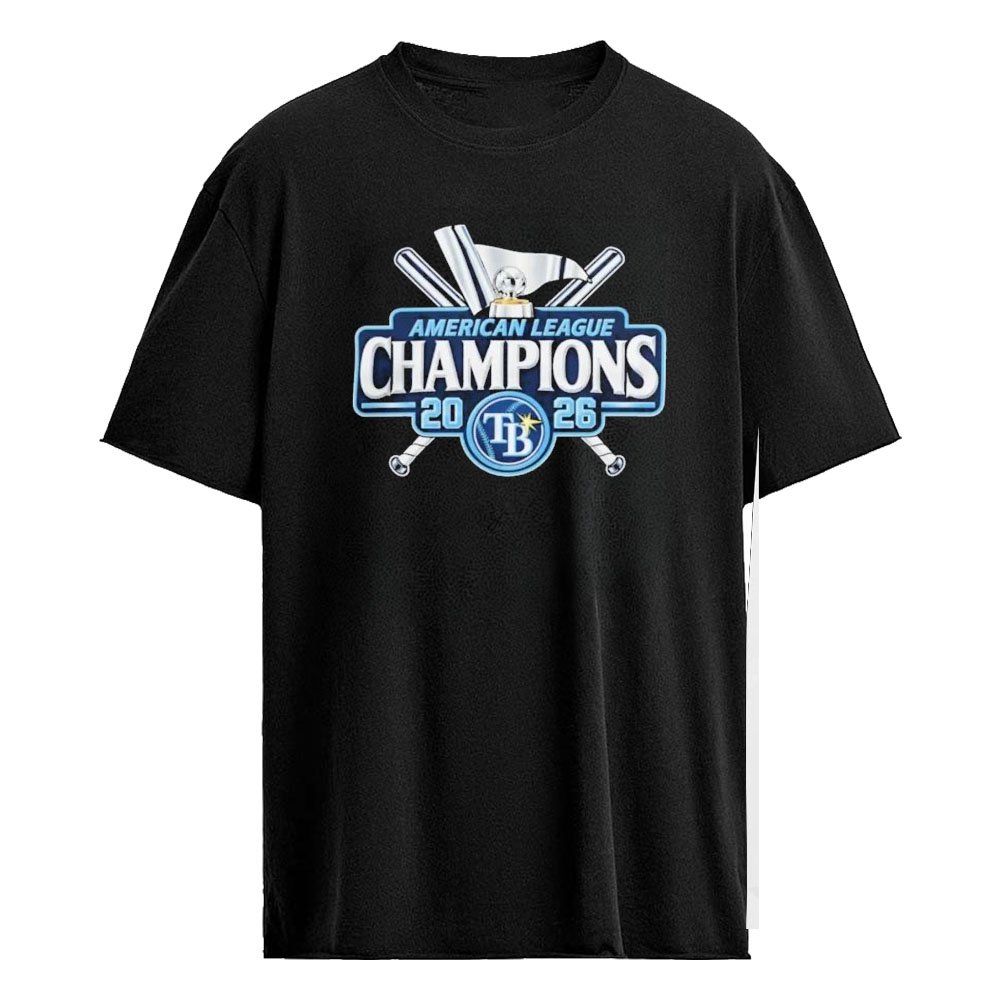 Tampa Bay Rays 2026 American League Champions Trophy Crossed Bats Shirt