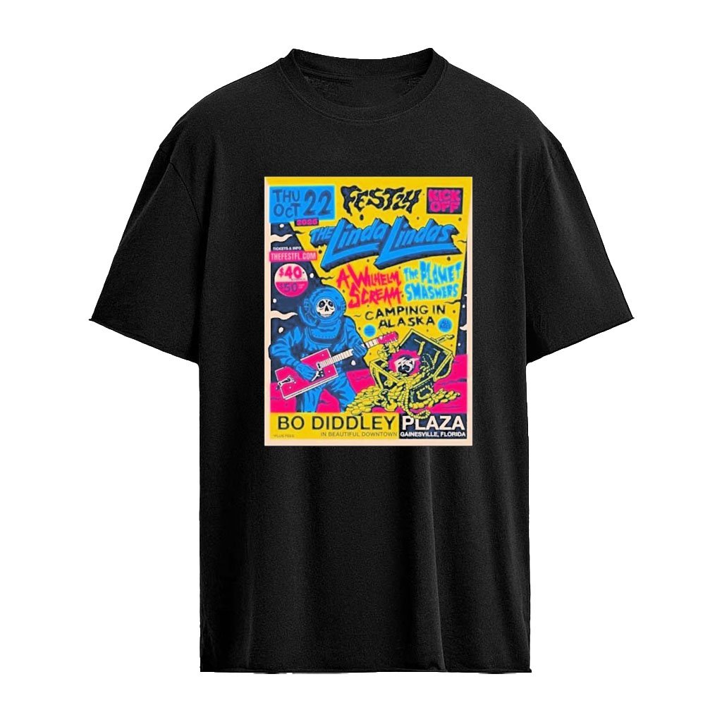 The Linda Lindas Fest 24 Kick Off Bo Diddley Plaza Gainesville Fl October 22 2026 Poster Shirt