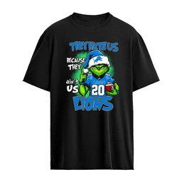 They Hate Us Because They Ain’t Us Lions Grinch Christmas 2026 Shirt