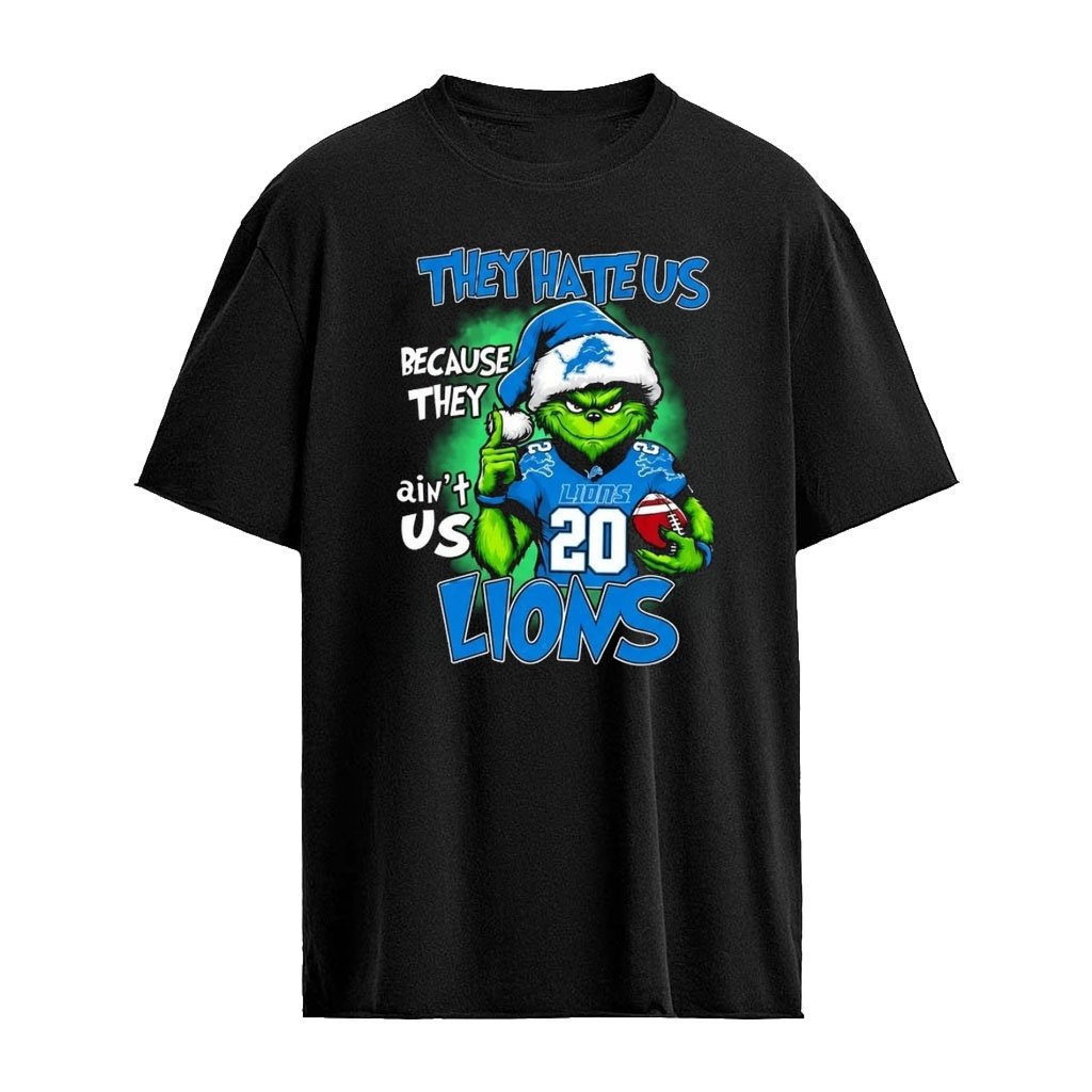 They Hate Us Because They Ain’t Us Lions Grinch Christmas 2026 Shirt