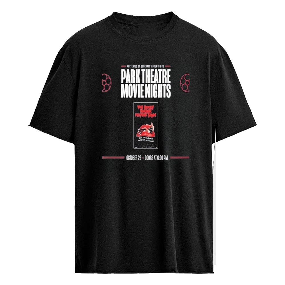 The Park Theatre Movie Nights Presented By Soo Kram’s Brewing CO October 26th 2026 T-Shirt