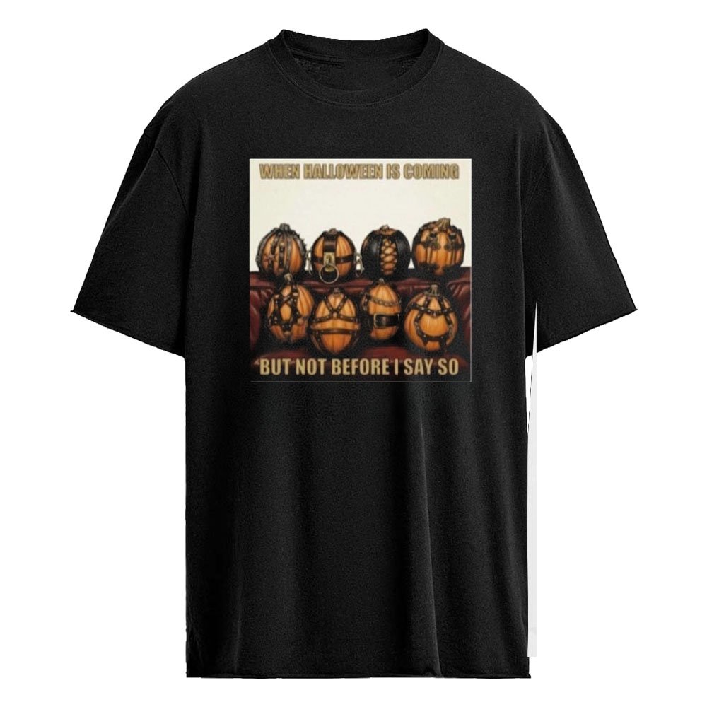 When Halloween Is Coming But Not Before I Say So Shirt