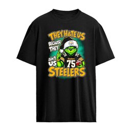 They Hate Us Because They Ain’t Us Steelers Grinch Christmas 2026 Shirt