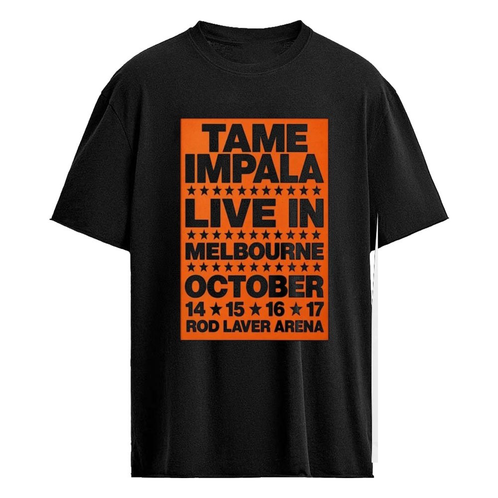 Tame Impala October 17 2026 Rod Laver Arena Melbourne Australia Concert Poster Limited Edition Shirt